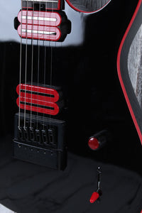 Schecter Sunset-6 EverTune Red Dawn Solid Body Electric Guitar Gloss Black