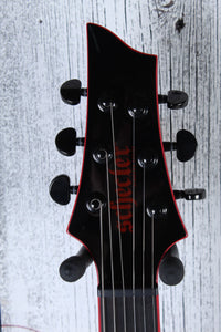 Schecter Sunset-6 EverTune Red Dawn Solid Body Electric Guitar Gloss Black