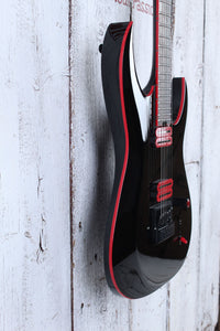 Schecter Sunset-6 EverTune Red Dawn Solid Body Electric Guitar Gloss Black