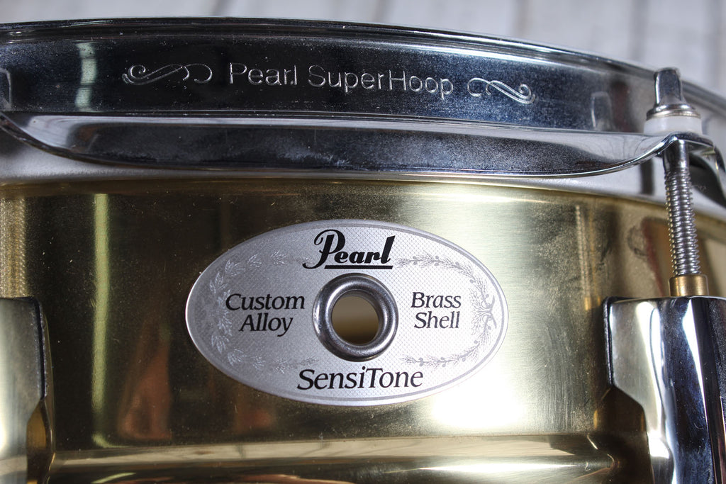 Pearl Sensitone Heritage Alloy Brass Snare 13 x 5 Custom Alloy Steel Snare Drum