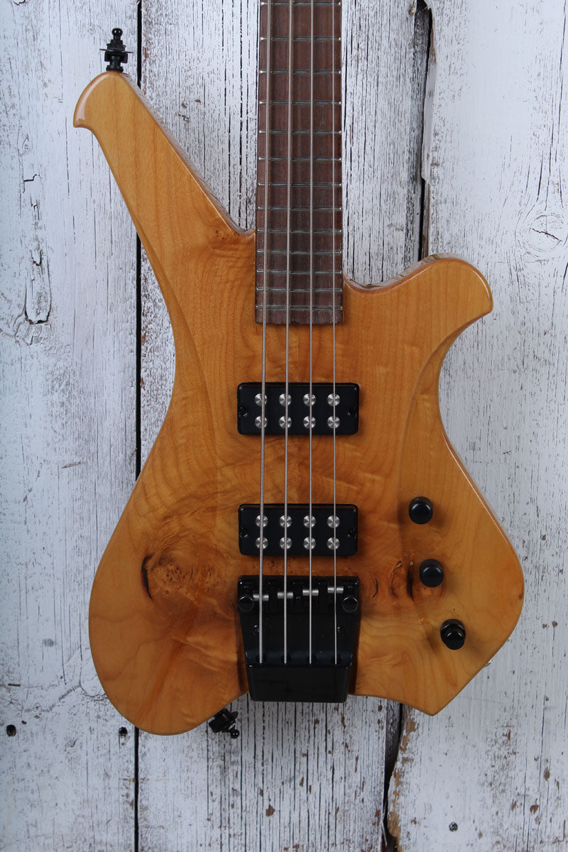 Sozo Render Series Render Bass 4 String Electric Bass Guitar Maple Burl Top