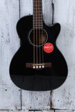 Load image into Gallery viewer, Fender CB-60SCE Concert Bass 4 String Acoustic Electric Bass Guitar Black Finish