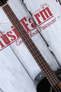 Fender CB-60SCE Concert Bass 4 String Acoustic Electric Bass Guitar Black Finish