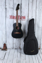 Load image into Gallery viewer, Fender Joe Strummer Campfire Acoustic Electric Guitar Matte Black with Gig Bag