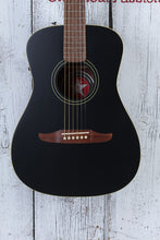 Load image into Gallery viewer, Fender Joe Strummer Campfire Acoustic Electric Guitar Matte Black with Gig Bag