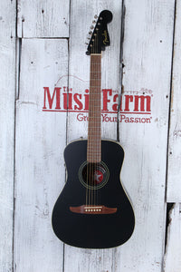 Fender Joe Strummer Campfire Acoustic Electric Guitar Matte Black with Gig Bag