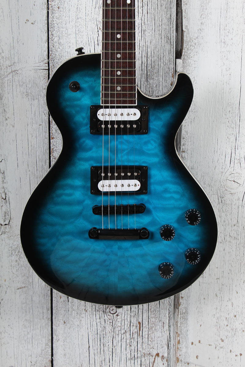 Dean Thoroughbred X-QM Electric Guitar Quilt Maple Top Trans Blue Burst Main image