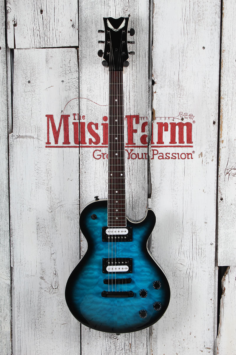 Dean Thoroughbred X-QM Electric Guitar Quilt Maple Top Trans Blue Burst Secondary image