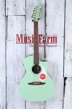 Load image into Gallery viewer, Fender Newporter Player Acoustic Electric Guitar Solid Spruce Top Surf Green