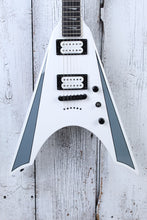 Load image into Gallery viewer, Kramer Nite-V Plus Solid Body Electric Guitar Seymour Duncan HH Alpine White