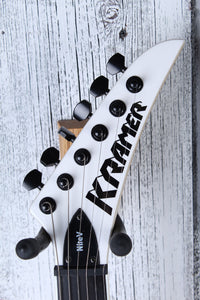 Kramer Nite-V Plus Solid Body Electric Guitar Seymour Duncan HH Alpine White