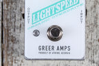 Greer Lightspeed Organic Overdrive White Teal Black Electric Guitar Effect Pedal
