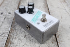 Greer Lightspeed Organic Overdrive White Teal Black Electric Guitar Effect Pedal