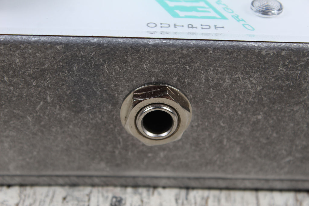 Greer Lightspeed Organic Overdrive White Teal Black Electric Guitar Effect Pedal