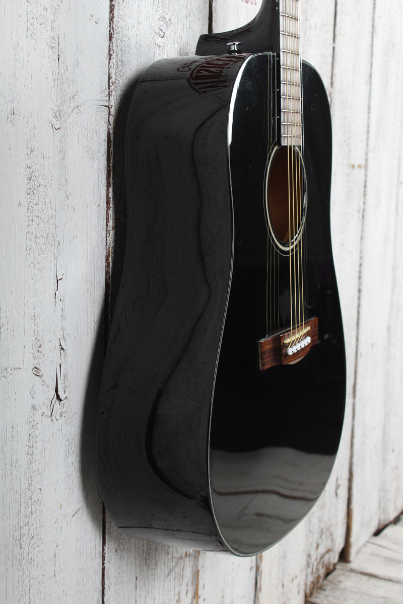 Fender 2017 CD-60S Dreadnought Acoustic Guitar Solid Spruce Top Black Gloss