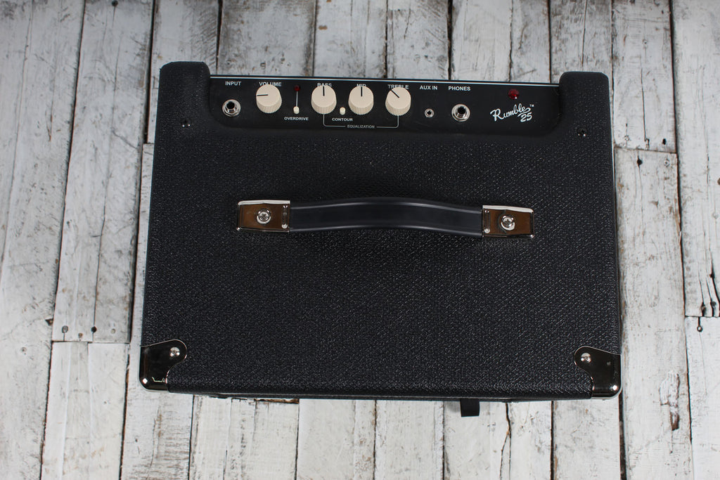 Fender Rumble 25 Electric Bass Guitar Amplifier 25 Watt 1 x 8 Solid State Amp