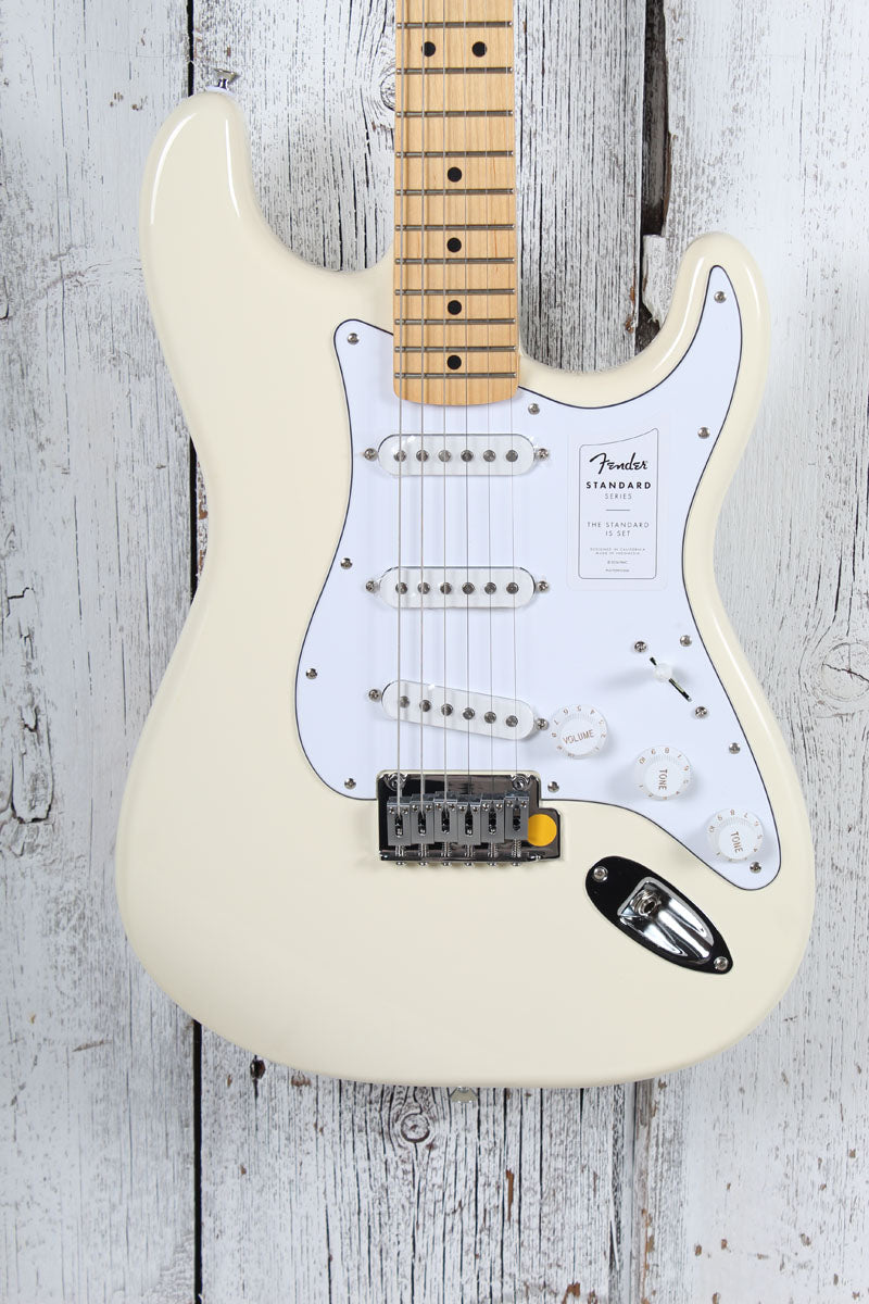 Fender Standard Stratocaster Electric Guitar Olympic White Finish Main image