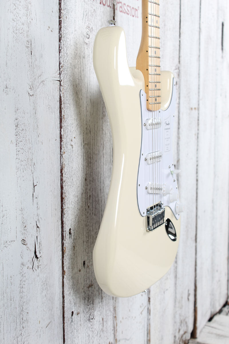 Fender Standard Stratocaster Electric Guitar Olympic White Finish
