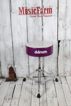 ddrum Mercury Fat Double Braced Drum Throne White and Purple Sparkle
