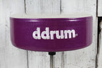 ddrum Mercury Fat Double Braced Drum Throne White and Purple Sparkle