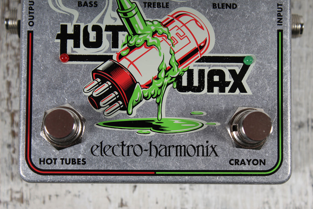 Electro Harmonix Hot Wax Dual Overdrive Electric and Bass Guitar Effects Pedal
