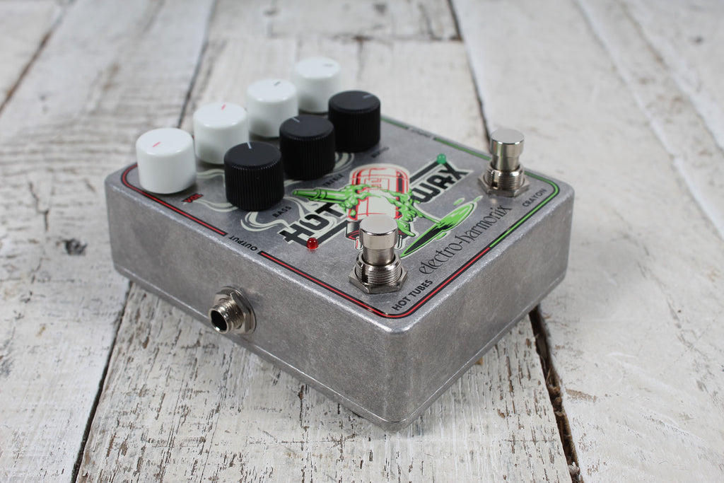 Electro Harmonix Hot Wax Dual Overdrive Electric and Bass Guitar Effects Pedal