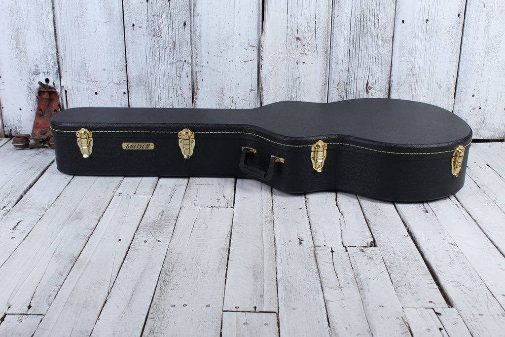 Gretsch G6302 Extra Long Jumbo 12 String Acoustic Guitar Flat Top Case Black