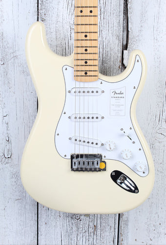 Fender Standard Stratocaster Electric Guitar Olympic White Finish