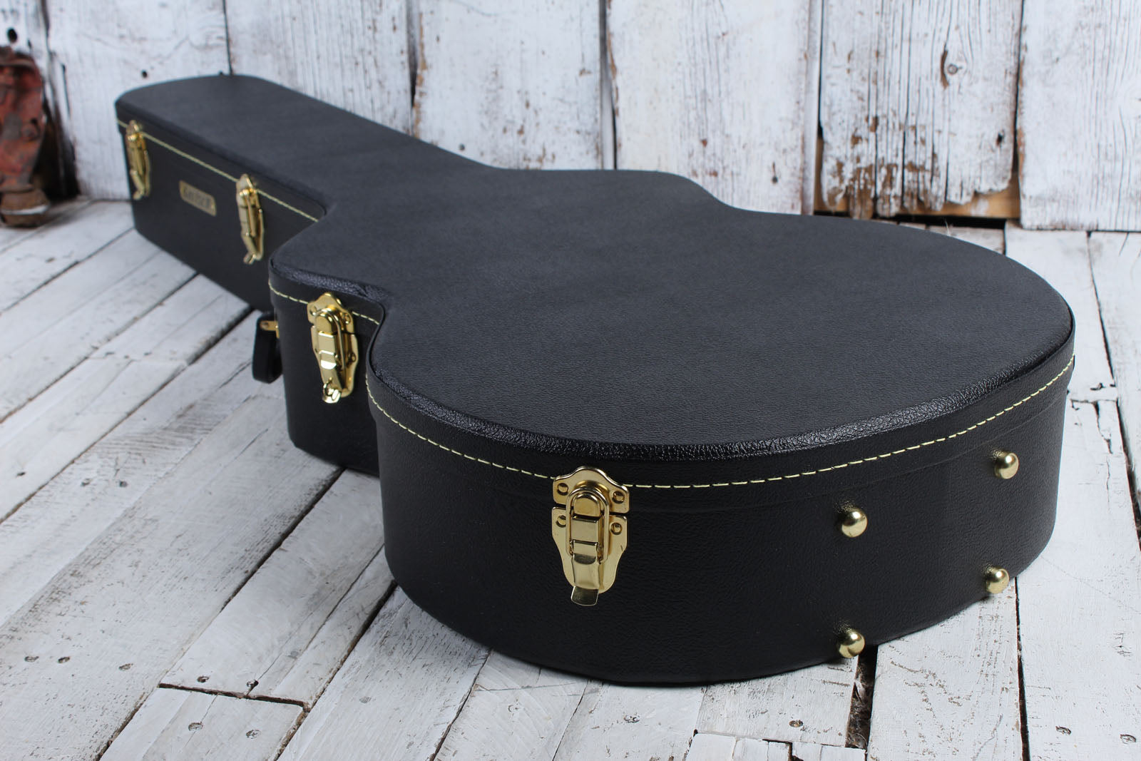 Gretsch G6302 Extra Long Jumbo 12 String Acoustic Guitar Flat Top Case Black