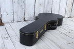 Gretsch G6302 Extra Long Jumbo 12 String Acoustic Guitar Flat Top Case Black