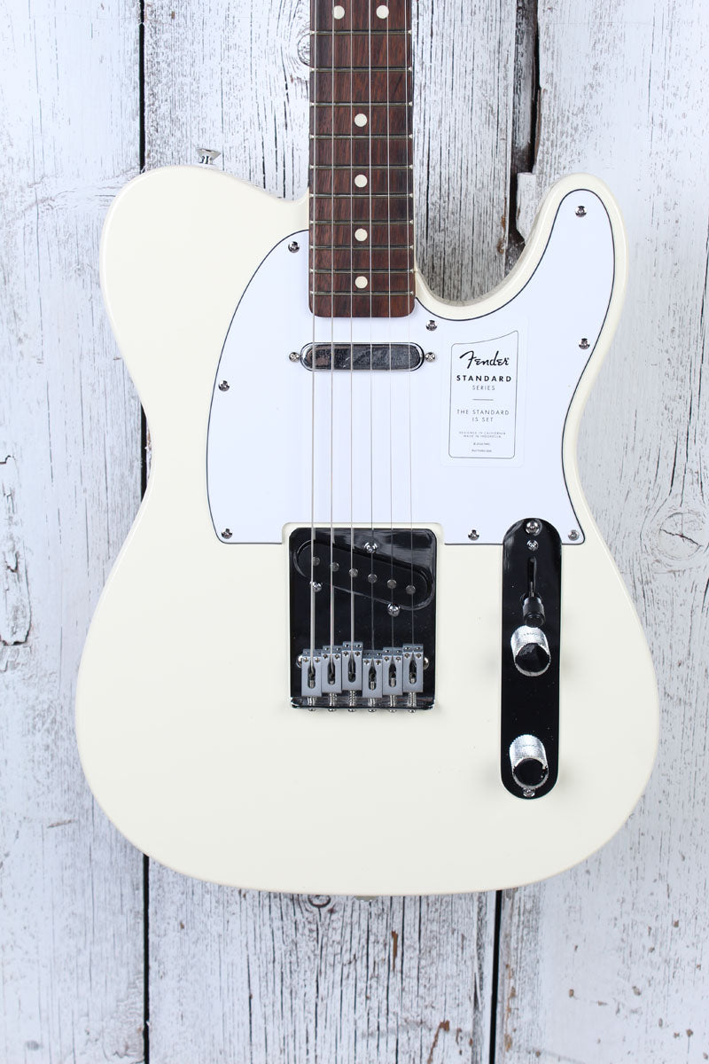 Fender Standard Telecaster Electric Guitar Olympic White Finish