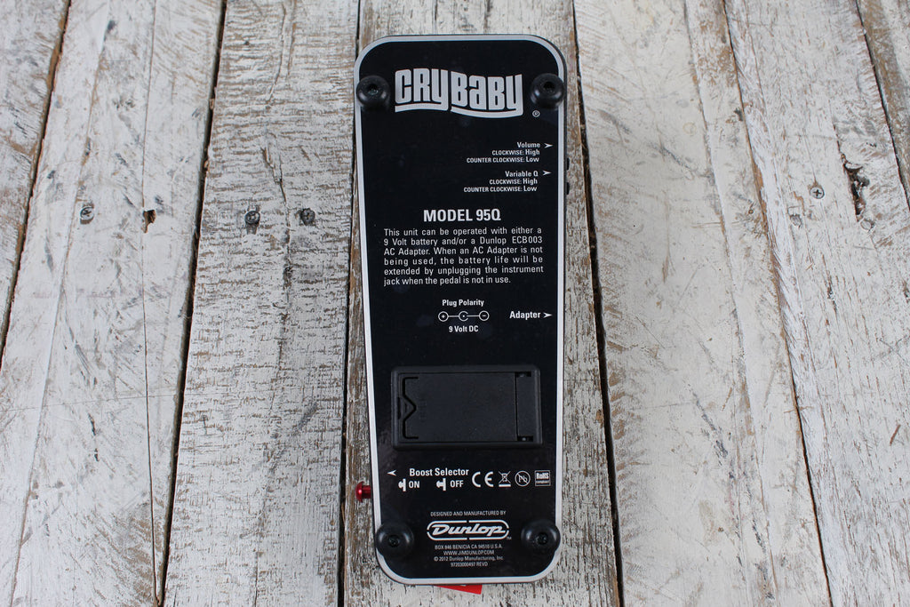 Dunlop 95Q Crybaby Q Wah Pedal Electric Guitar Wah Effects Pedal with Q Control
