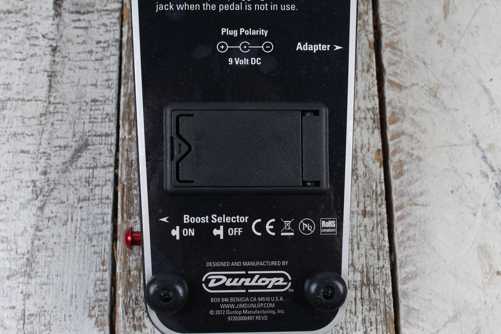 Dunlop 95Q Crybaby Q Wah Pedal Electric Guitar Wah Effects Pedal with Q Control