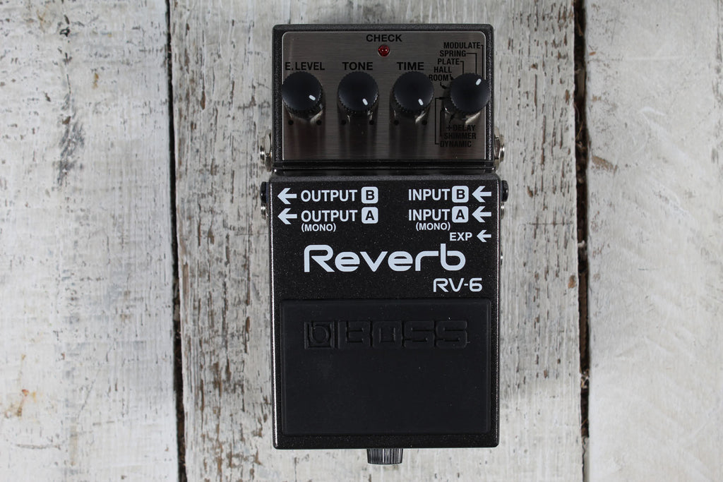 Boss RV-6 Digital Reverb Pedal Electric Guitar Reverb Effects Pedal with 8 Modes