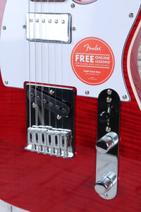 Squier Affinity Series Telecaster FMT SH Electric Guitar Crimson Red Transparent