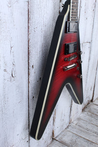 Epiphone Dave Mustaine Flying V Prophecy Electric Guitar Dark Red Burst with Case