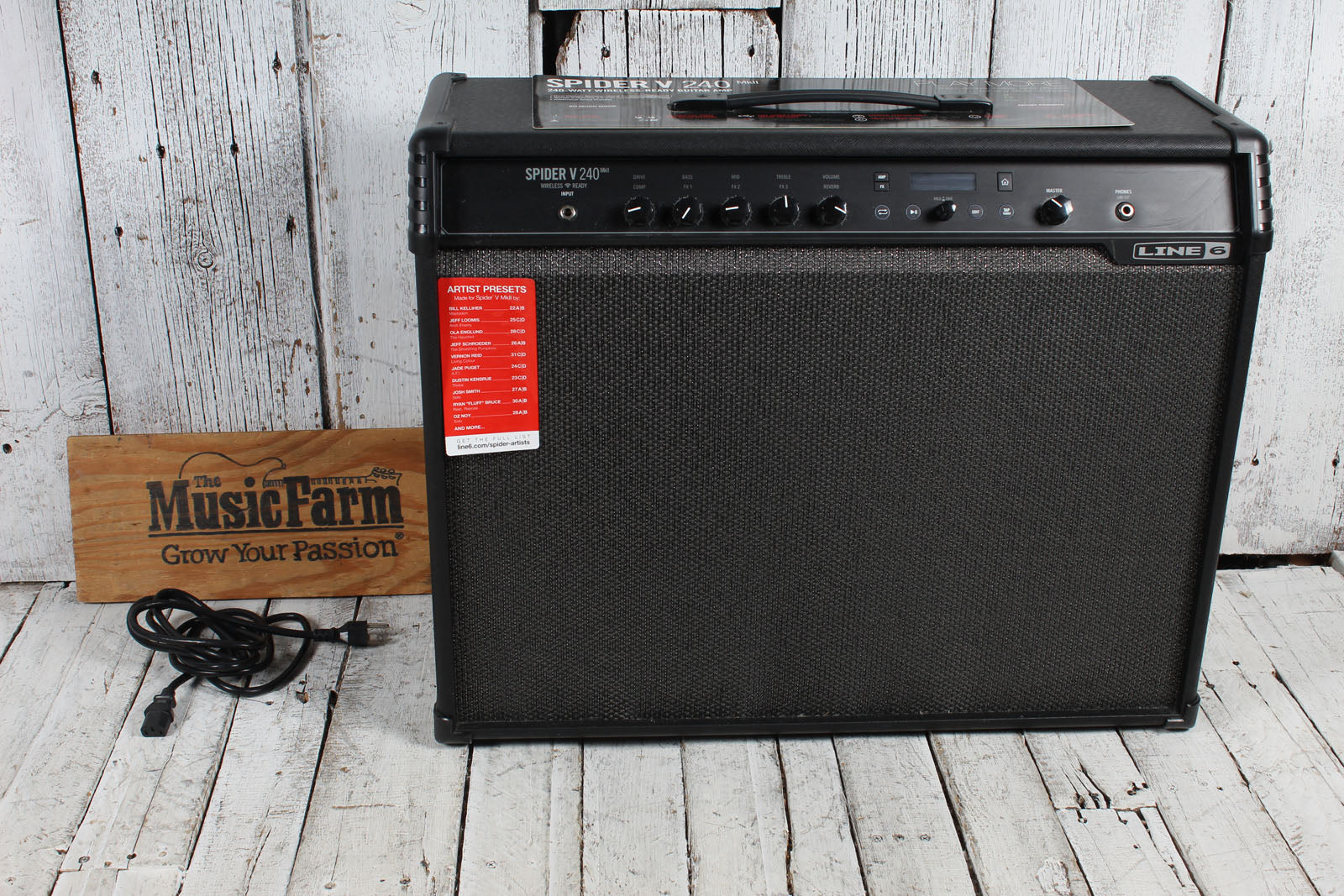 Line 6 Spider V 240 MkII Electric Guitar Amplifier 240 Watt 2 x 12 Combo Amp