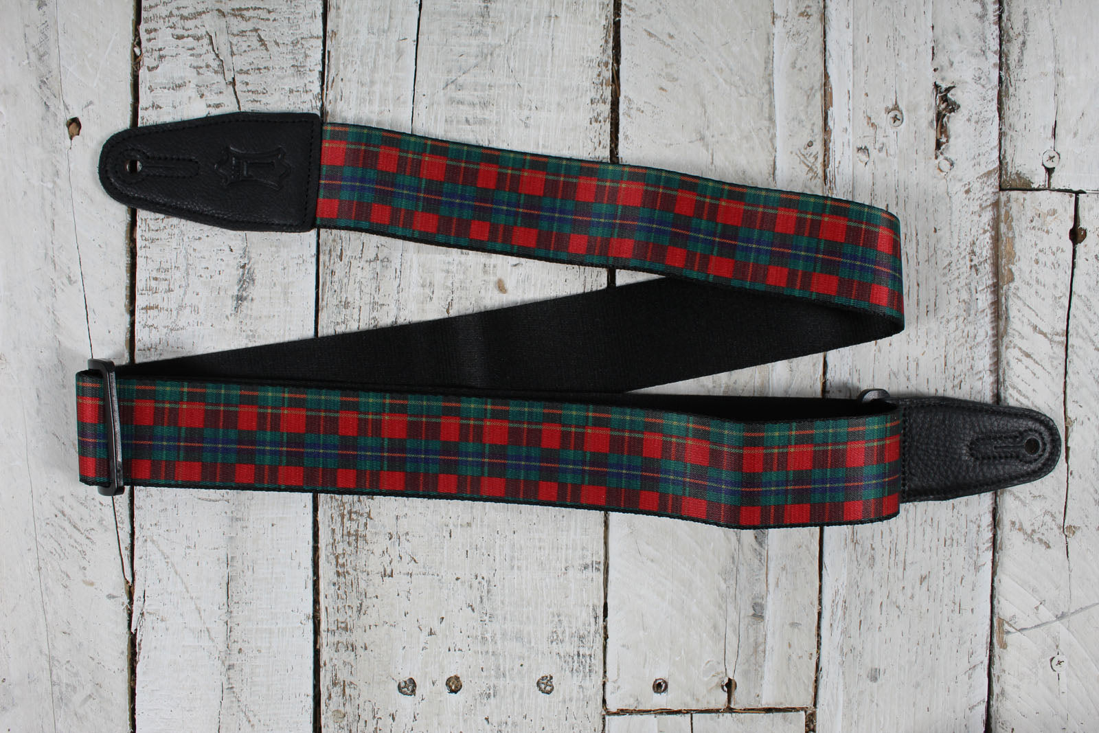 Levy's Leathers MP2HDY-001 Christmas Series 2 Inch Wide Polyester Guitar Strap Plaid Pattern Main image