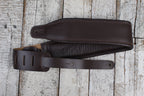 Levy's M26PD-DBR_DBR 3 Inch Top Grain Leather Guitar Strap Dark Brown