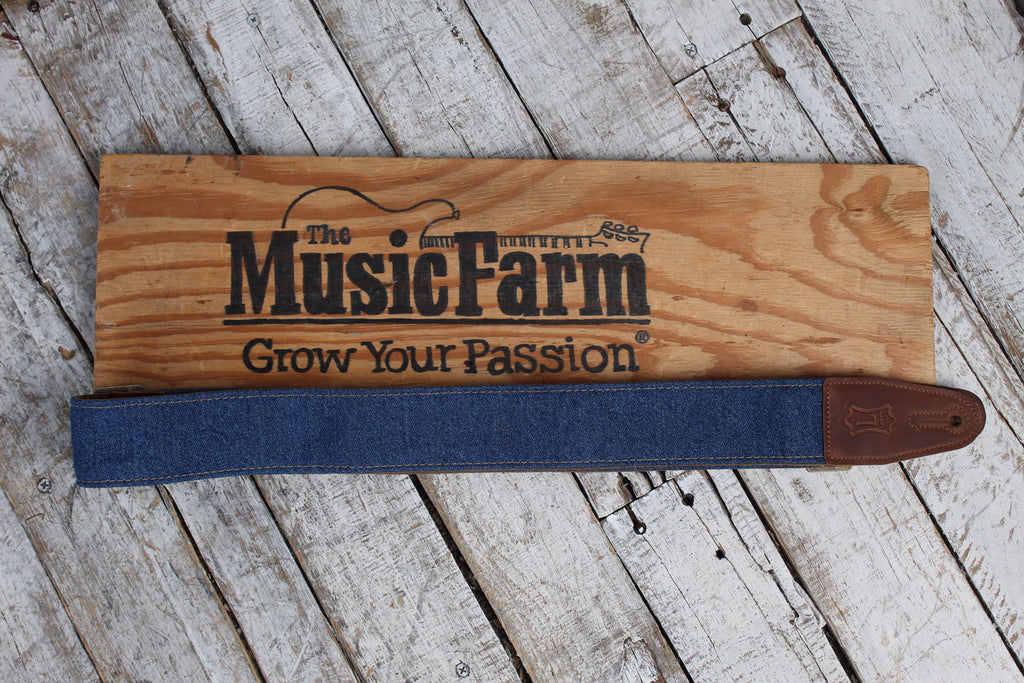 Levy's M7DM-BLU Denim Guitar Strap Blue