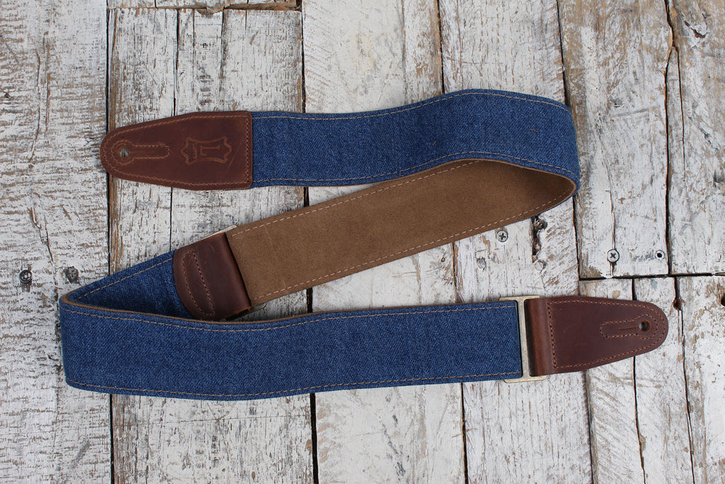 Levy's M7DM-BLU Denim Guitar Strap Blue