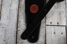Load image into Gallery viewer, Levy&#39;s MSS3-4-BLK Suede Leather 4 Inch Guitar Strap with Suede Back Black
