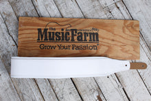 Load image into Gallery viewer, Levy&#39;s M26PD-WHT_WHT 3 Inch Wide Top Grain Leather Guitar Straps White