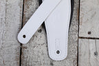 Levy's M26PD-WHT_BLK 3 Inch Wide Top Grain Leather Guitar Straps Panda