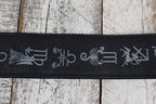 Levy's MG317ZE-BLK Garment Leather Guitar Strap Zodiac/Black