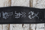 Levy's MG317ZE-BLK Garment Leather Guitar Strap Zodiac/Black