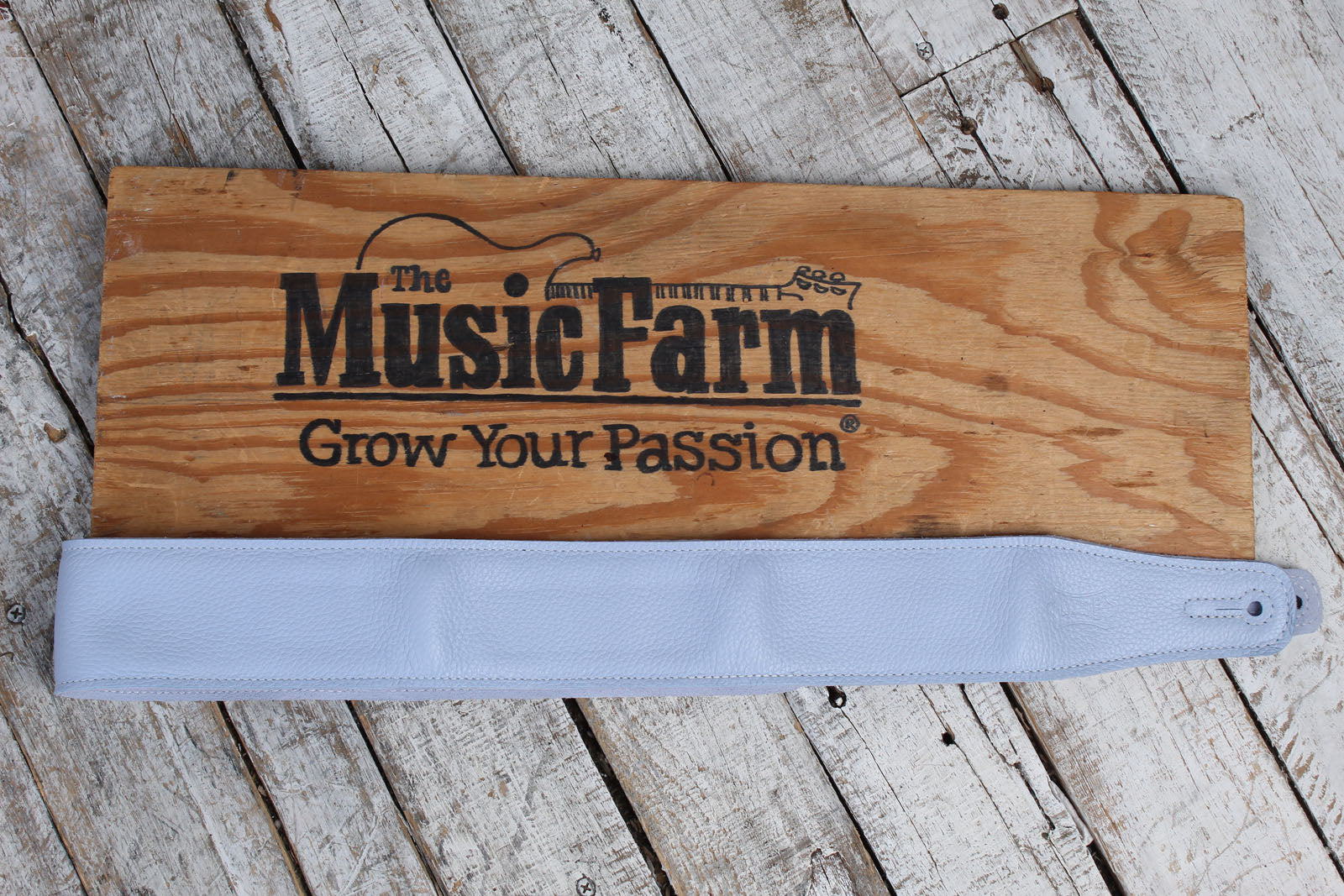 Levy's M26GFP-PRW 2.5 Inch Pastel Leather Guitar Strap Periwinkle Secondary image