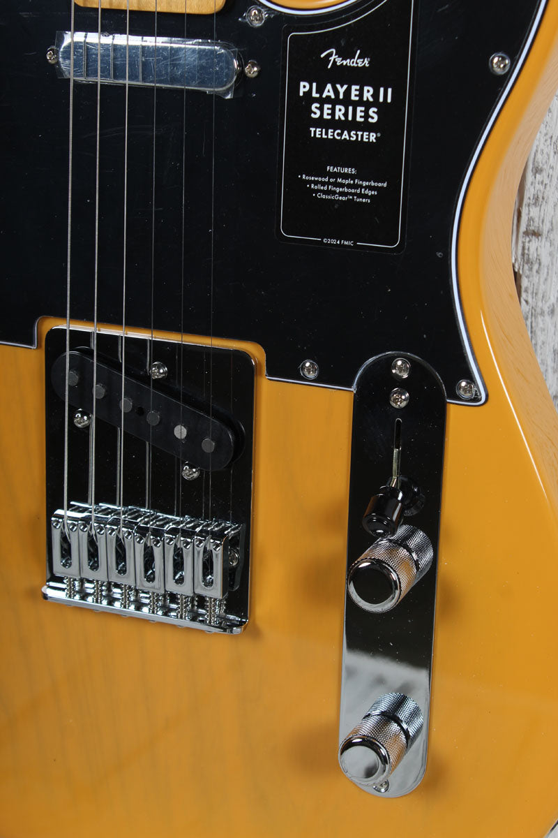 Fender Player II Telecaster Solid Body Electric Guitar Butterscotch Blonde