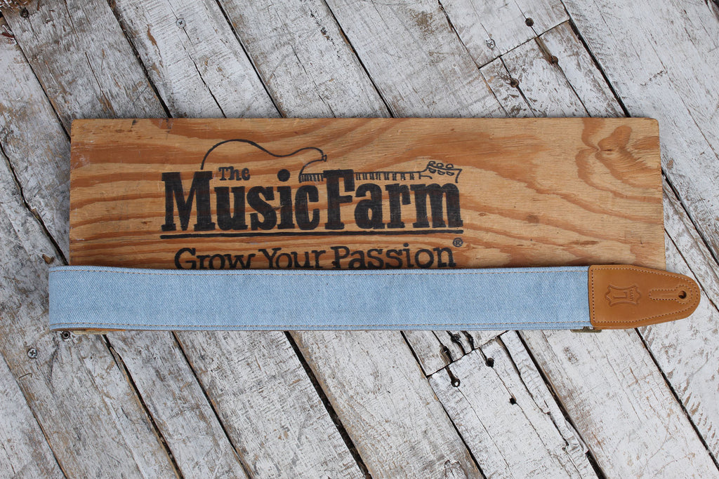 Levy's M7DM-LTB Light Blue Wash Denim Guitar Strap