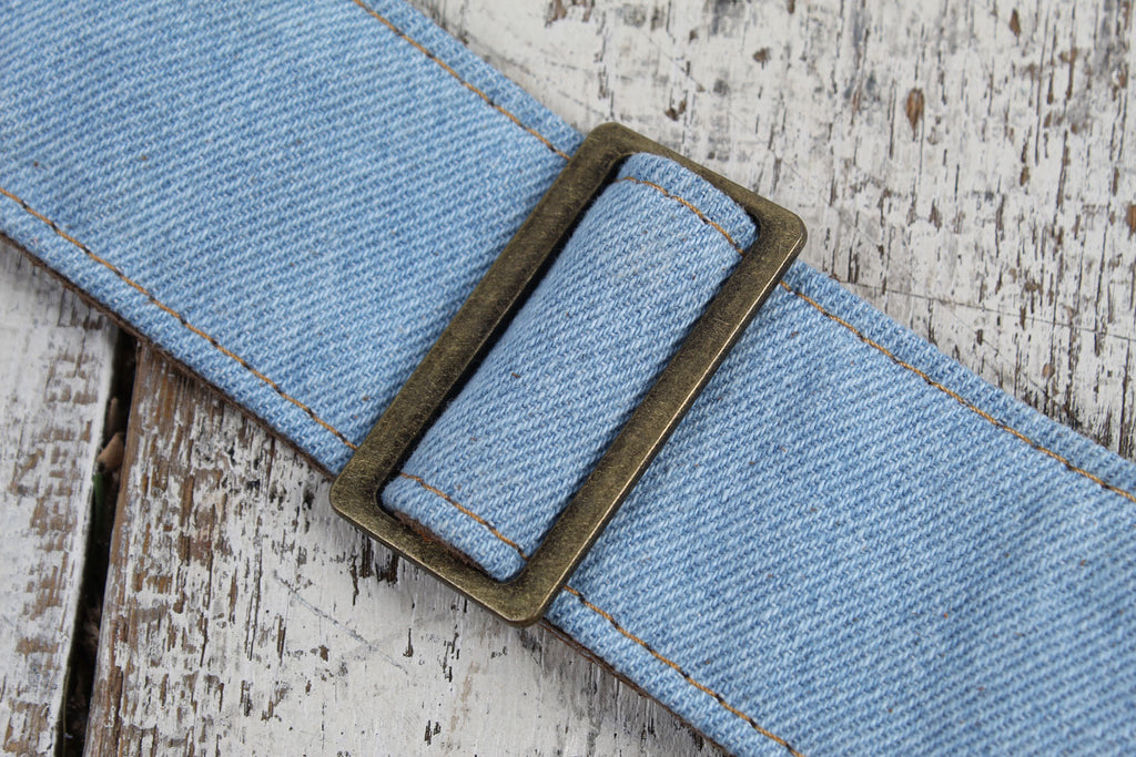 Levy's M7DM-LTB Light Blue Wash Denim Guitar Strap